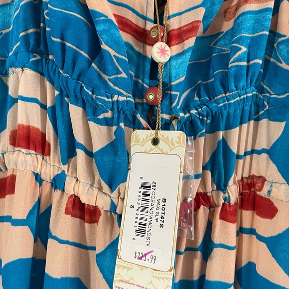 Anthologies Plenty by Tracy Reese Desert Turquoise Maxi Dress size Small - Picture 12 of 16